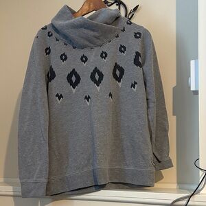 Burton Gray Sweater with Black Pattern